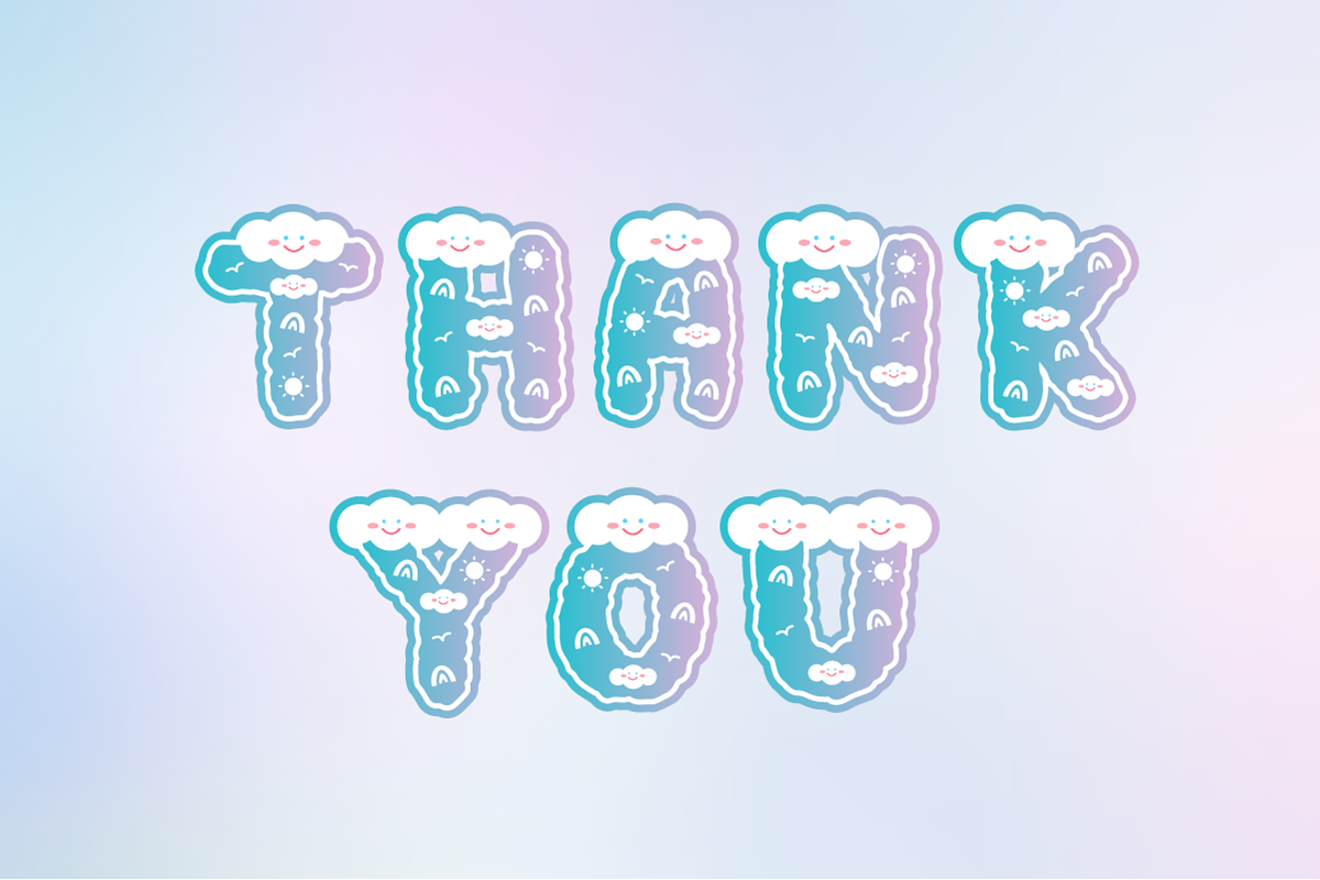 Rainbow Sky -  SVG Color Cute Font, a Symbol Font by Kanink Studio (Photo 9 of 9)