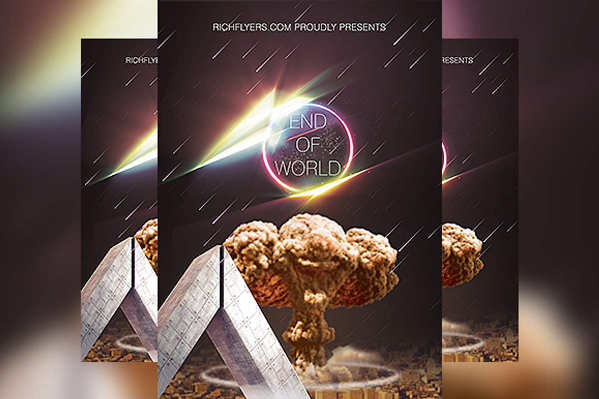End of World Flyer, a Flyer Template by BAUXERdesigns