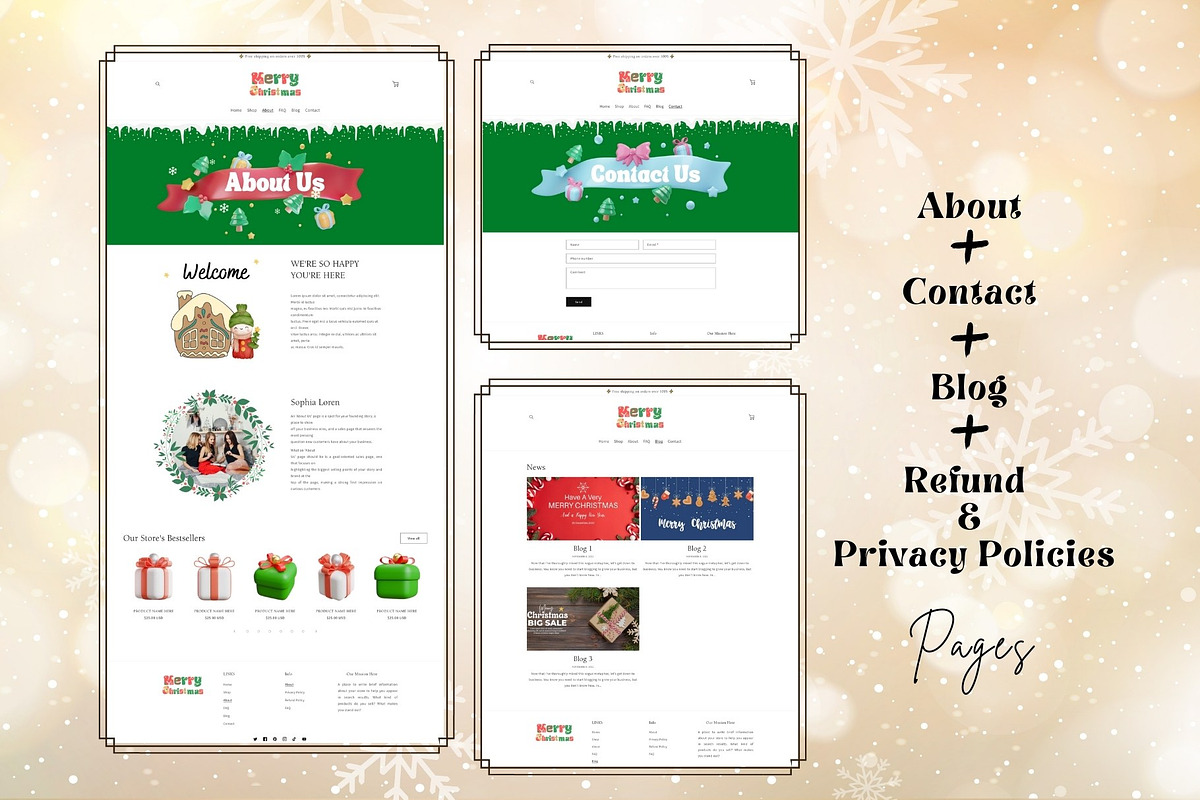 Christmas Shopify Theme, a Templates & Theme by DaisyStudio (Photo 6 of 9)