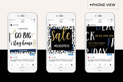 Black Friday + Cyber Monday Bundle, a Social Media Template by jgdigital.co designs (Thumbnail 7 of 11)