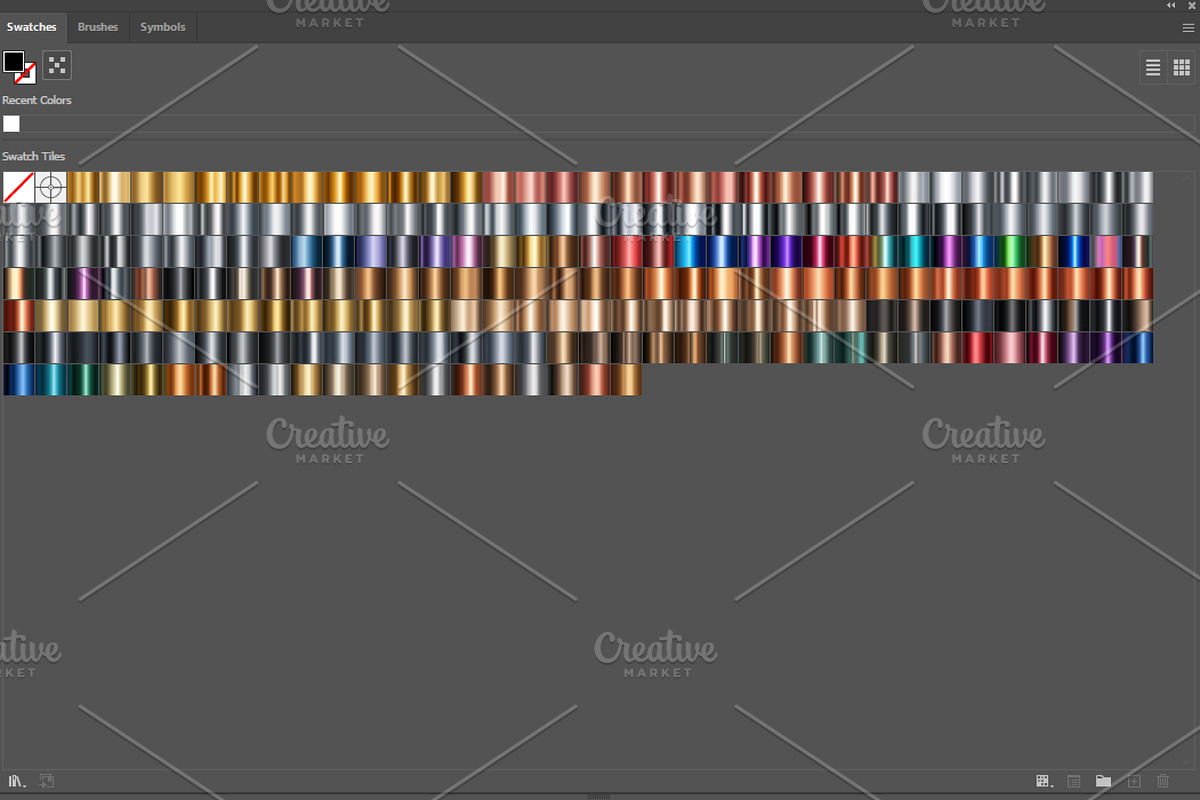 METALLIC GRADIENTS PS & Illustrator, a Gradient Add-On by Juksy (Photo 3 of 3)