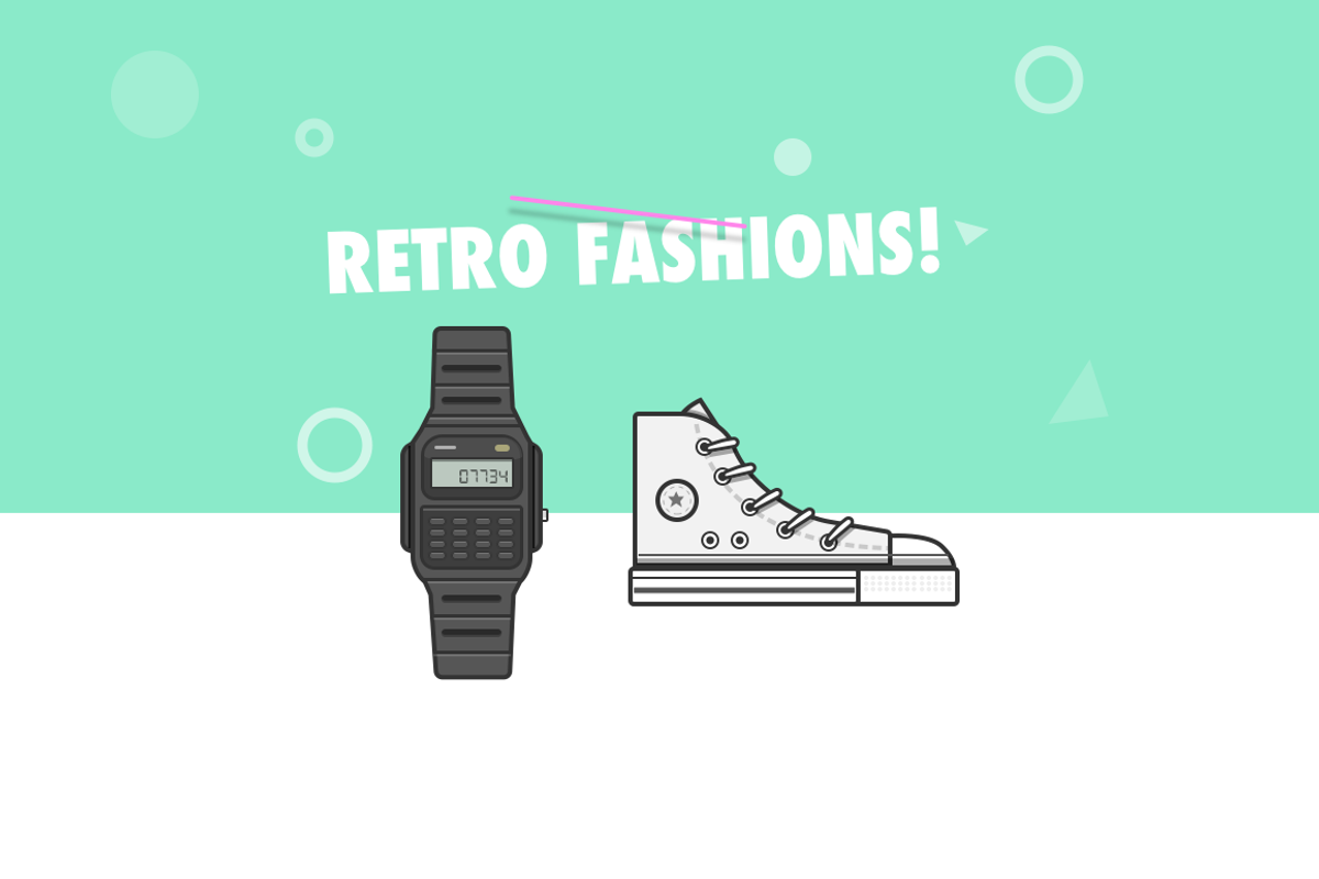 80s Retro Vector Illustration Pack, an Object Graphic by Dustin Weeres (Photo 9 of 10)