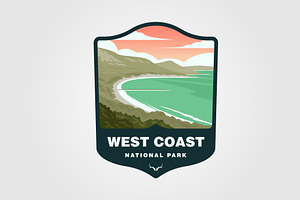 vector of west coast national park, a Graphic by lawoel