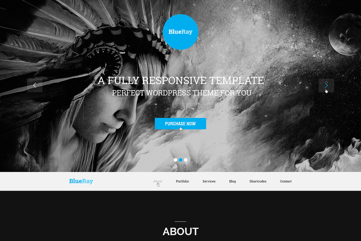 BlueRay - Single Page PSD Theme, a Websites & App Template by Metrothemes (Photo 4 of 4)