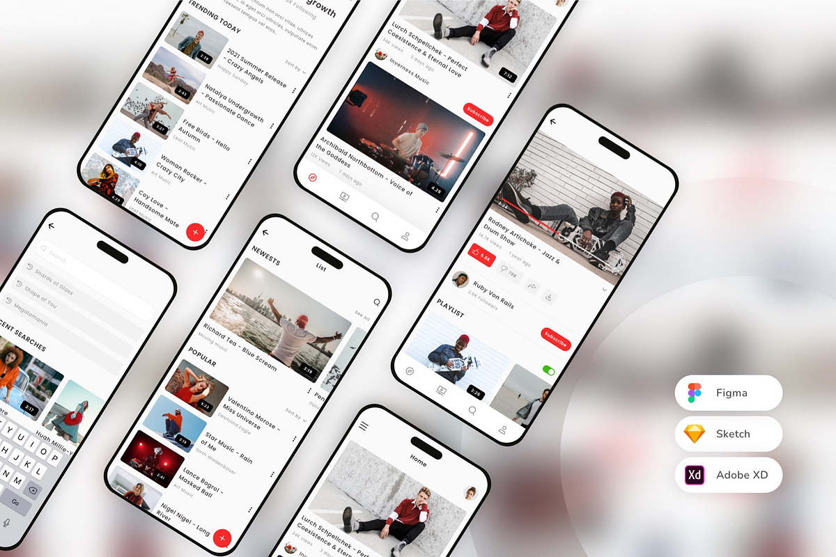 Online Video Streaming App UI Kit, an UI Kit Template by uicube