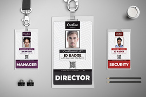 Simple Business ID Badge 021, a Card Template by Tzochko