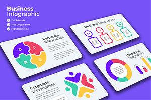 Colorful Business Chart Infographics