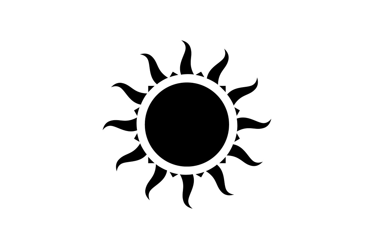 Sun solid black icon, a Solid Icon by Web Incredible