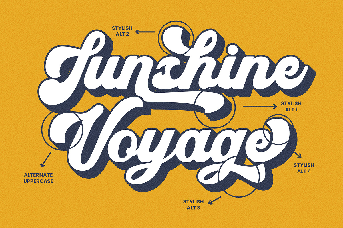 Syndicate - Retro Bold Script Font, a Script Font by Arendxstudio (Photo 2 of 9)