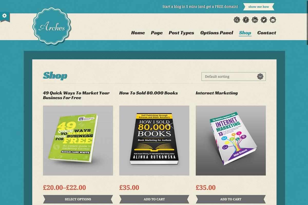 Arches Retro Blog Marketing WP Theme, a WordPress Template by CIAOThemes (Photo 5 of 5)