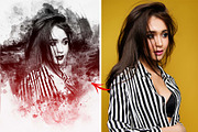 Mixed Media Art Watercolor Effect, an Action Add-On by MRI STUDIO (Thumbnail 9 of 17)