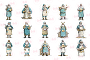 Santa Baking Clipart, a Graphic by Markicha Art (Thumbnail 5 of 6)
