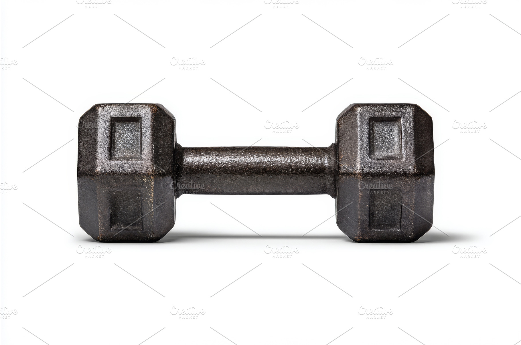 A dumbbell with a black metal finish, a Sports & Recreation Photo by ZinetroN