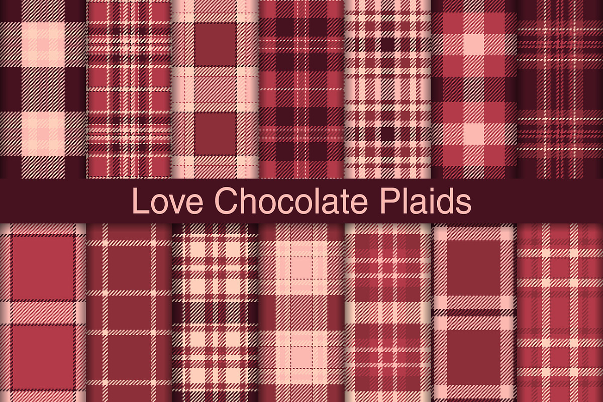 #196 Love Chocolate Backgrounds, a Pattern Graphic by Plaid4You (Photo 1 of 5)