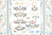 Winter Deer Borders, wedding png, a Decorative Illustration by WonderWonder (Thumbnail 5 of 18)