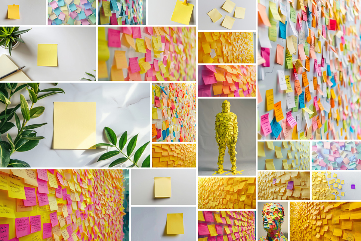 Post-its - 76 imagese, a Photo by Handmadefont (Photo 2 of 12)