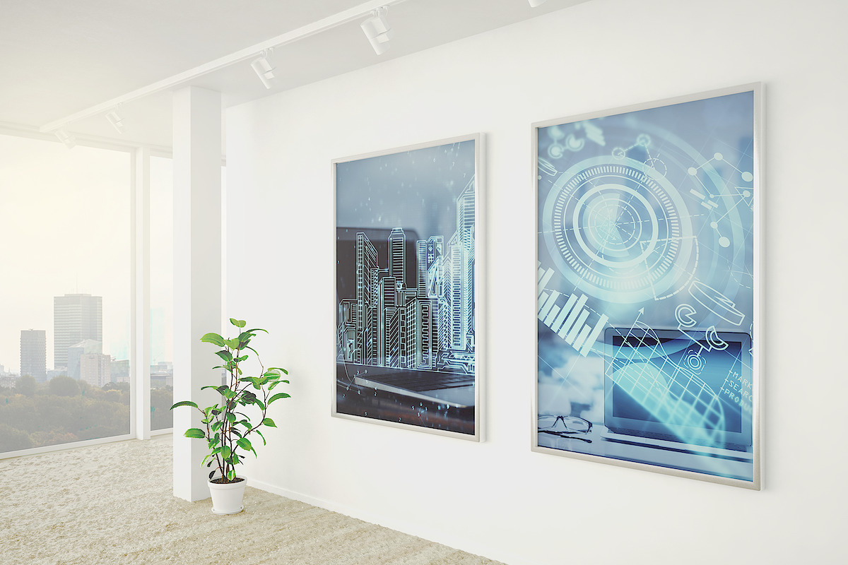Office Wall Decoration Mockup Set, a Print Template by McLittle Stock (Photo 7 of 10)