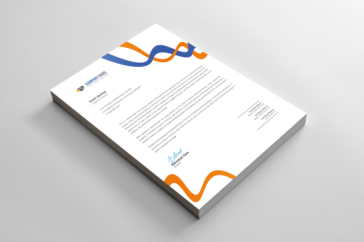 Letterhead, a Stationery Template by Curve Design (Photo 1 of 4)