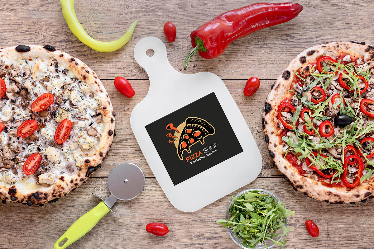 Modern Pizza Logo Collection, a Branding & Logo Template by YUDesignStore (Photo 9 of 12)