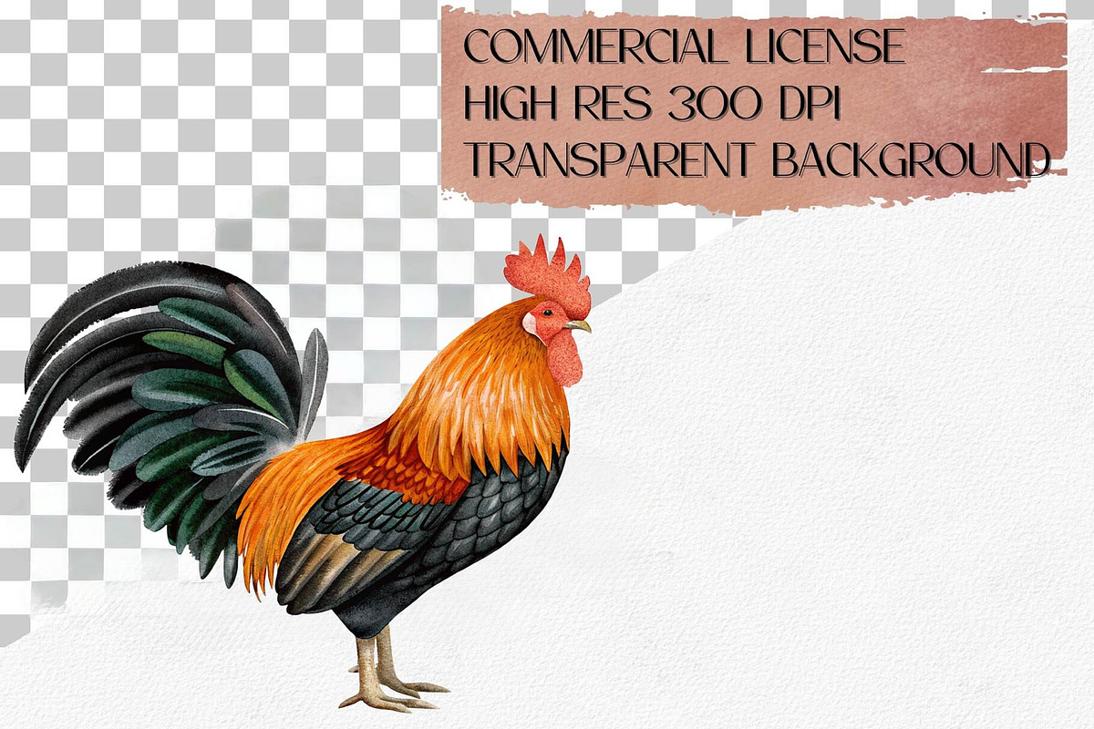 Watercolor Farm Animals Clipart Set, an Animal Illustration by CropUp Creative (Photo 4 of 4)