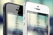 35 PRO Blurred Backgrounds v2, an iPhone Mockup by Louis Twelve (Thumbnail 1 of 5)