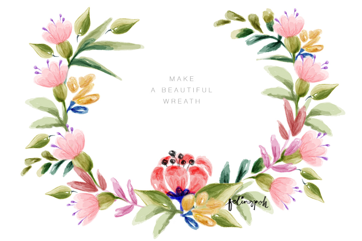Set of Watercolor Floral, an Illustration by hellopop design (Photo 3 of 3)