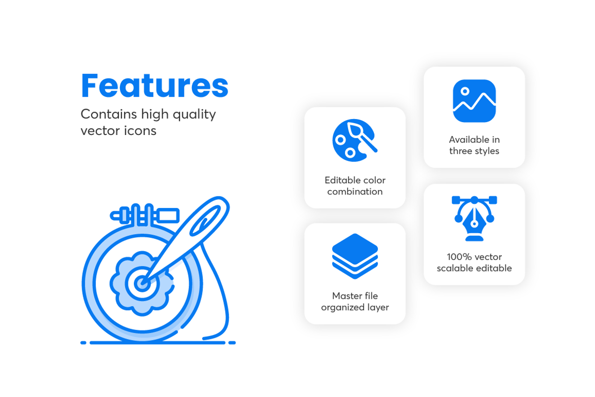 Tailoring Icons Set, an Outline Icon by Brickclay (Photo 4 of 7)