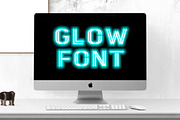SUPER GLOW NEON LIGHT FONT, a Blackletter Font by Fourteen Letter (Thumbnail 8 of 10)