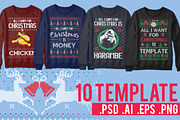 Ugly Sweater Christmas Templates, a Templates & Theme by beetlepixels (Thumbnail 3 of 5)