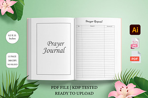 Editable Prayer Journal KDP Interior