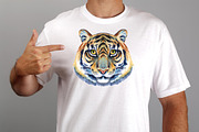 Cute watercolor tigers. Part 1, an Animal Illustration by Watercolor fantasy (Thumbnail 3 of 4)