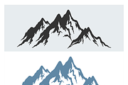 Stylized Mountain Vector Set, a Decorative Illustration by CarWrap design (Thumbnail 2 of 3)