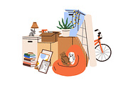 Cardboard boxes piles for moving set, an Object Illustration by Good Studio (Thumbnail 4 of 7)