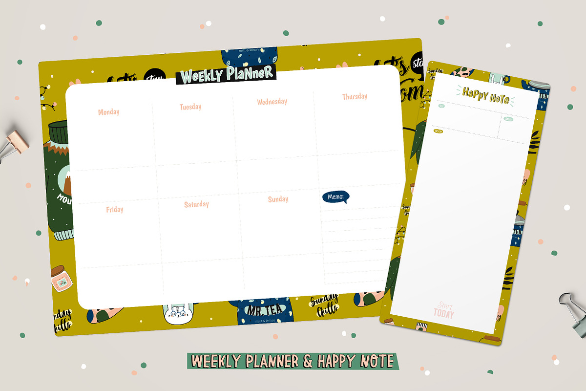 BUNDLE STATIONERY planners calendars, an Object Graphic by Ruslana Lubenets (Photo 27 of 96)