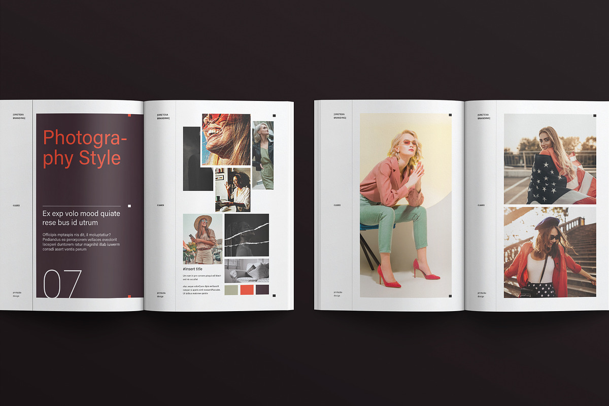 Creative Brand Identity Guidelines, a Brochure Template by E-Type (Photo 11 of 12)
