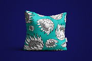 Beautiful seamless Protea pattern, a Pattern Graphic by Etienne & Yolandi Outram (Thumbnail 3 of 5)