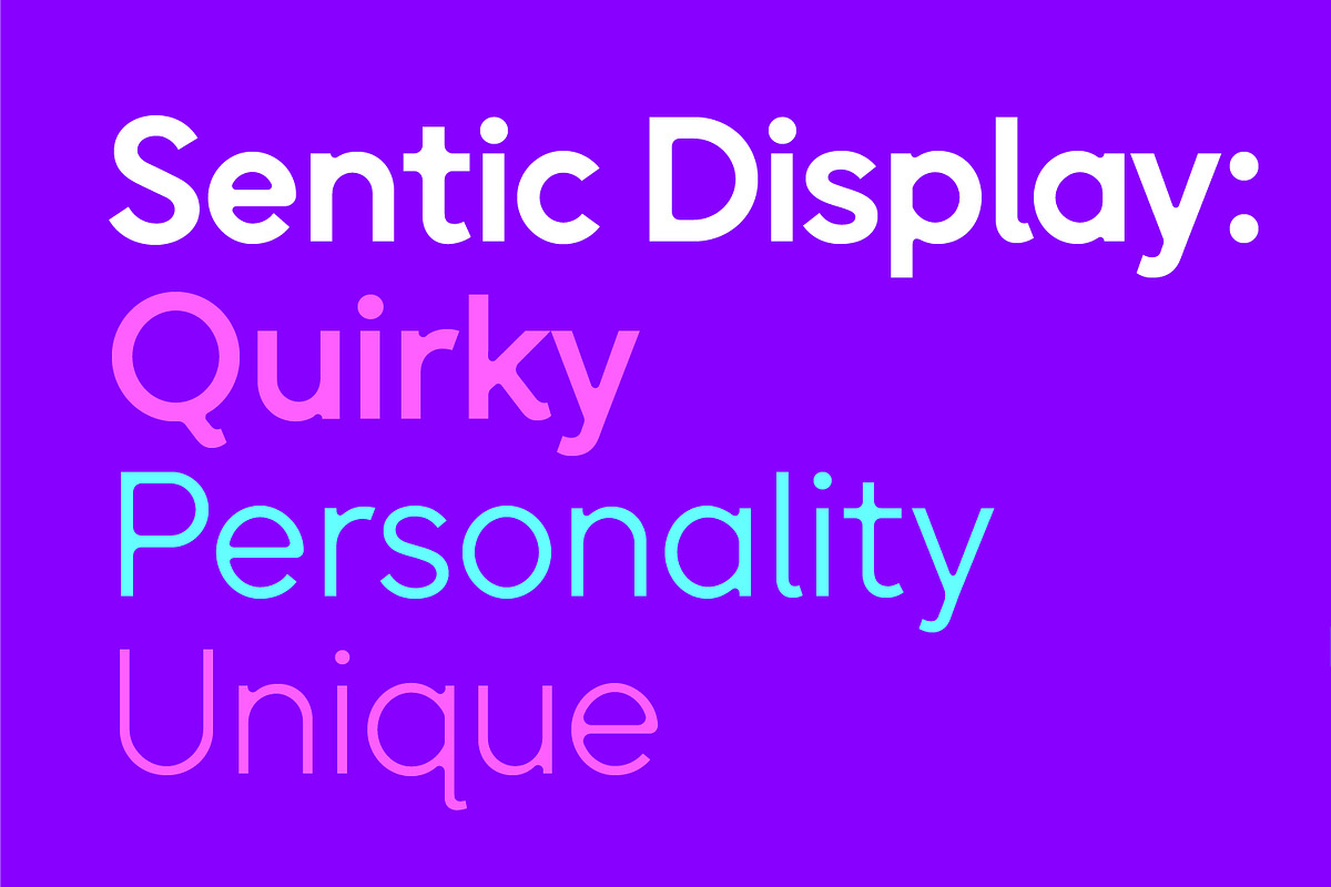 Sentic, a Sans Serif Font by HeadFirst (Photo 2 of 10)