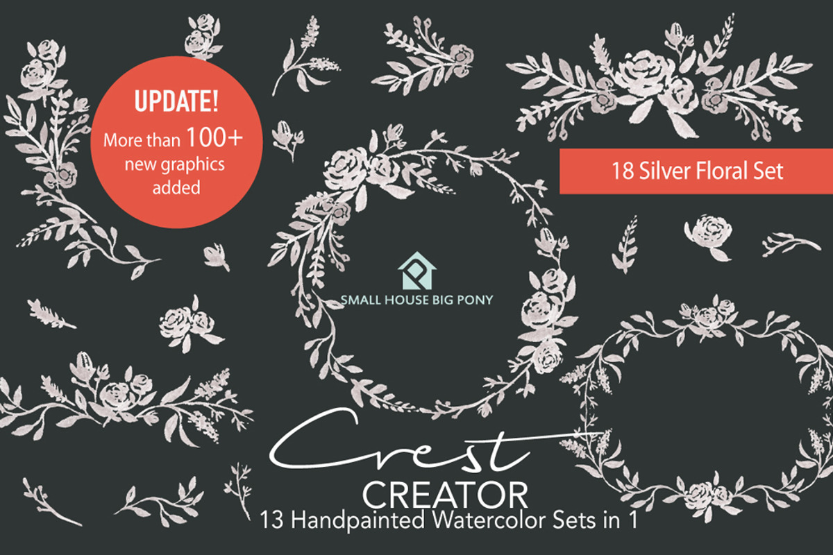 Crest Creator - Creative Bundle Set, an Illustration by SmallHouseBigPony (Photo 8 of 23)
