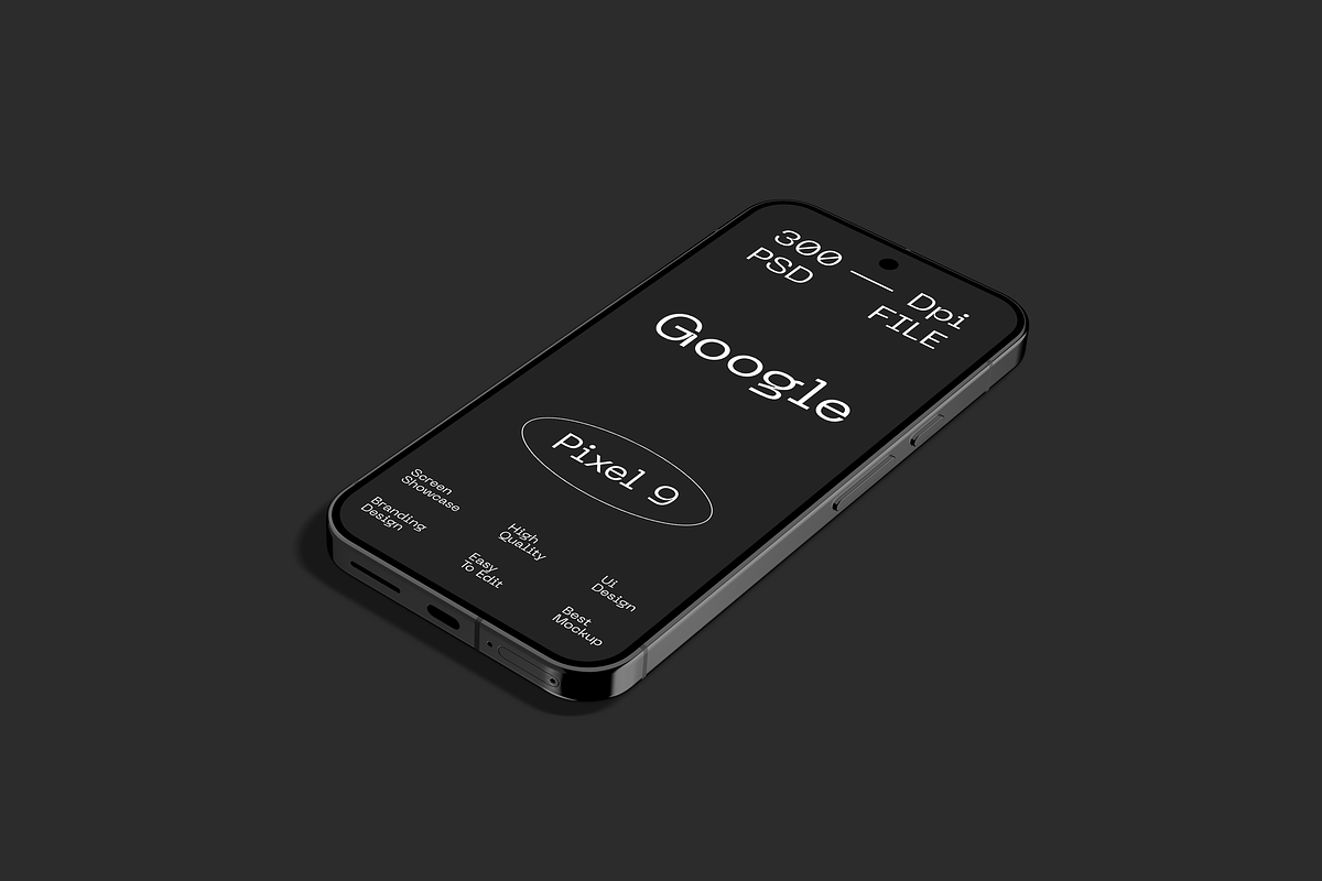 Pixel 9 Smartphone Mockup, a Device Mockup by Mockupdaddy (Photo 25 of 37)