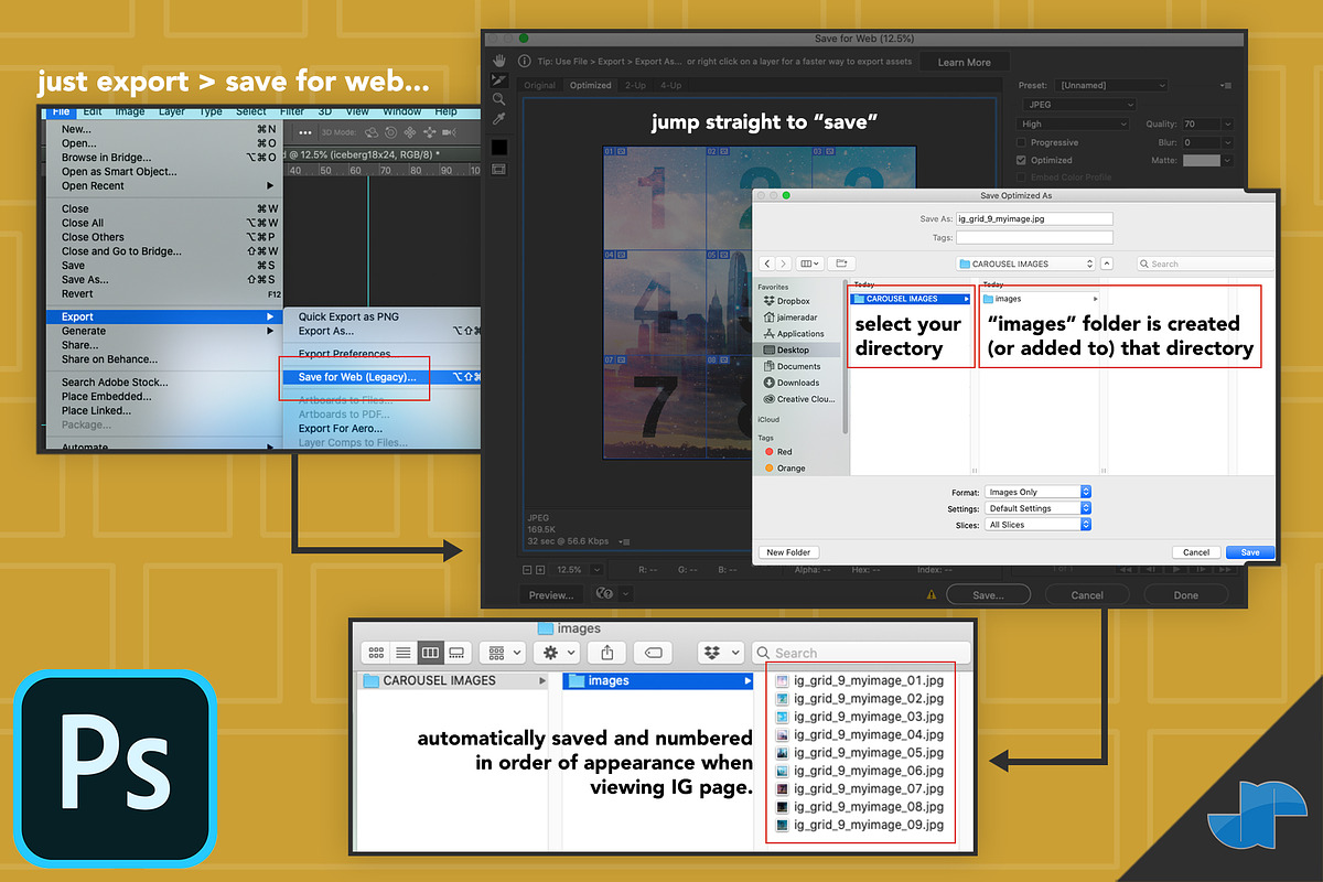 Instagram Grid Puzzle Slicer, a Social Media Template by Jaime Radar (Photo 3 of 3)