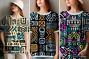 Ethnic-Inspiredf Tribal Pattern Set