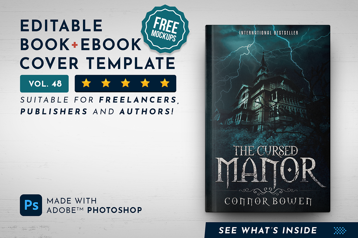 Book Cover Template 48, a Templates & Theme by Digital Goods (Photo 1 of 11)