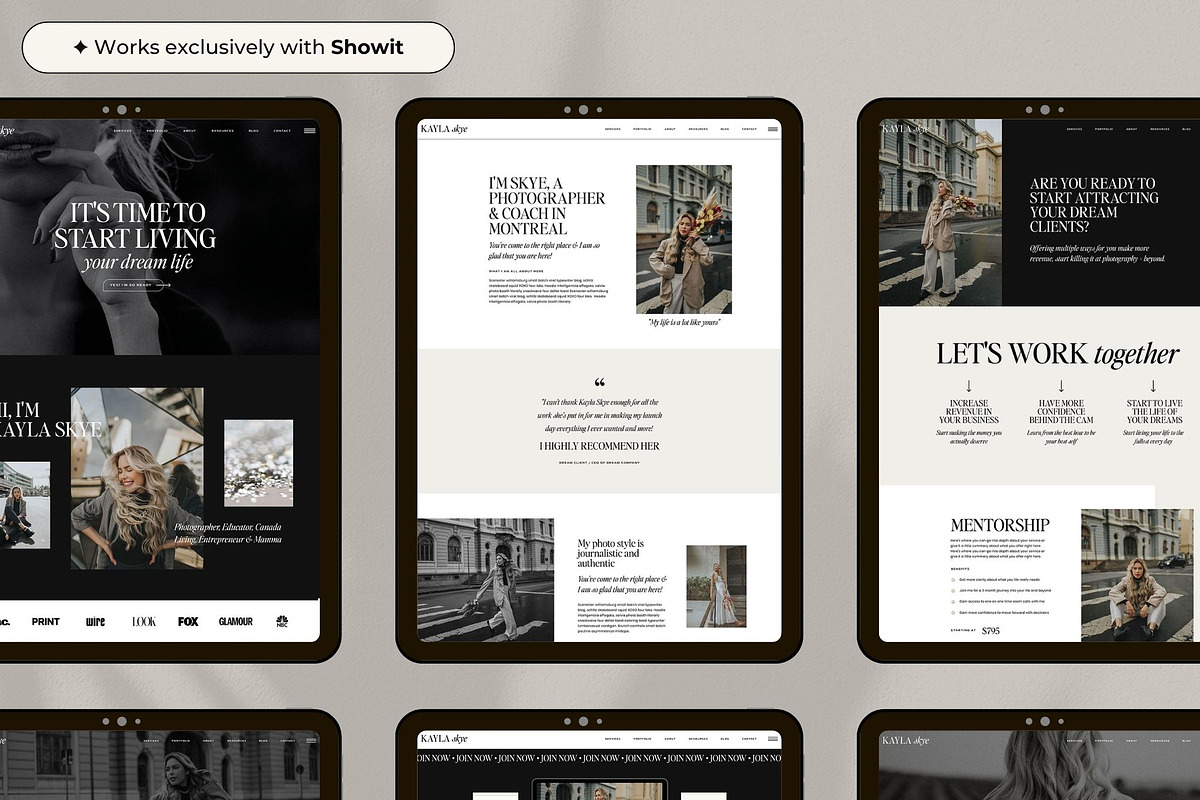Showit website Template | Kayla Skye, a Websites & App Template by Superhero Design Co. (Photo 3 of 6)