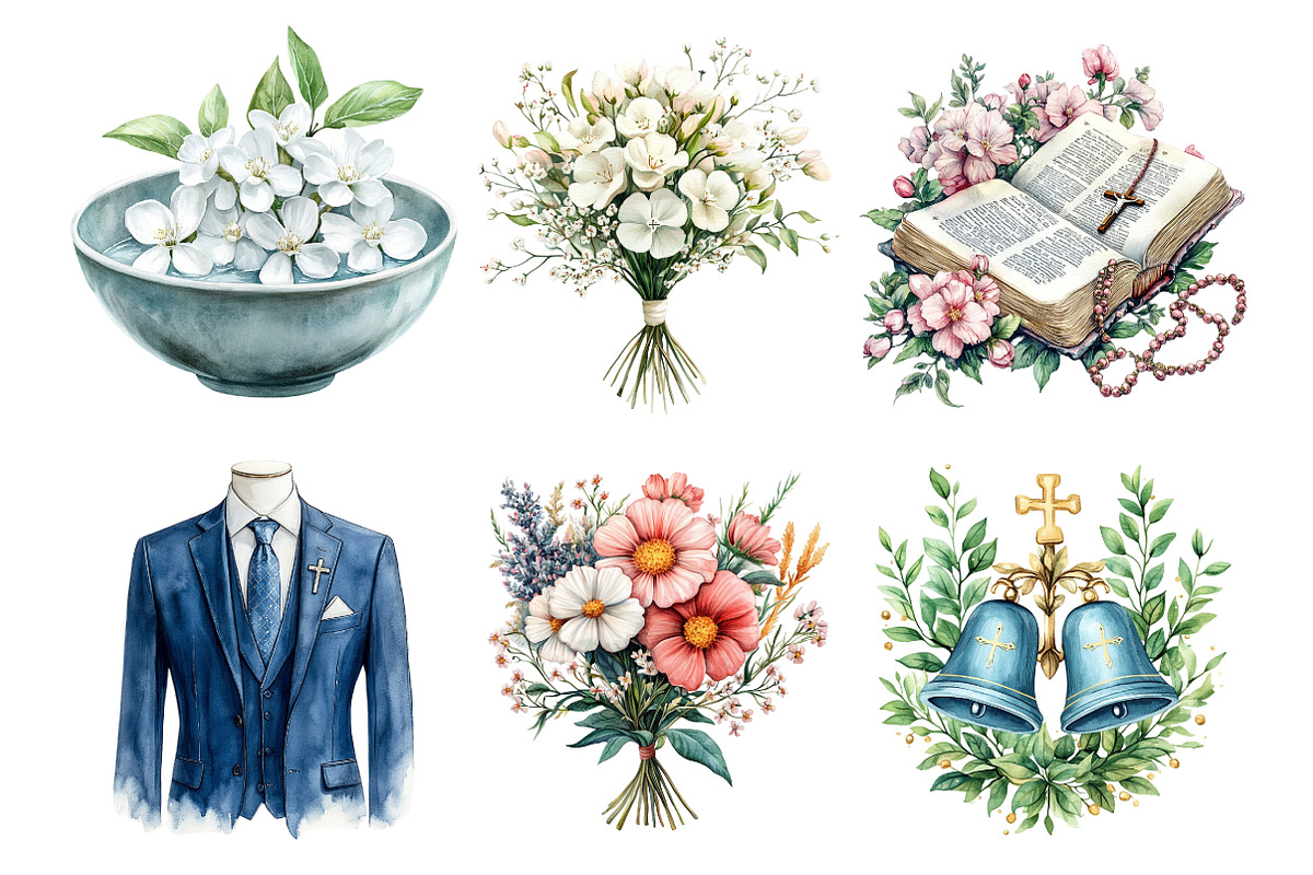 Christian Wedding Clipart Png, an Illustration by SinaCreation (Photo 3 of 10)