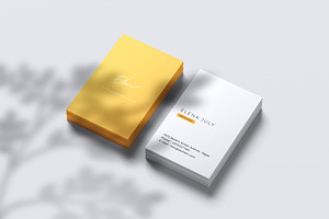 Portrait Business Card Mockup