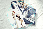 Pretty girl in the style of pin-up, an Illustration by Vavavka (Thumbnail 2 of 5)