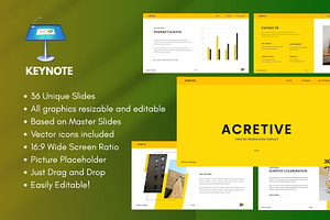 ACRETIVE Business Keynote Template, a Presentation Template by Rizki Herdian