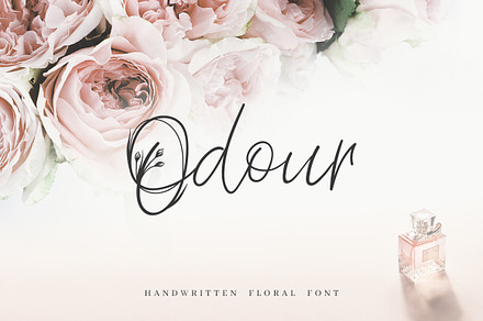 Odour. Spring Botanical Font, a Handwritten Font by AnMark