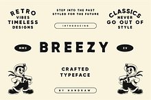 Breezy - Retro Display Font