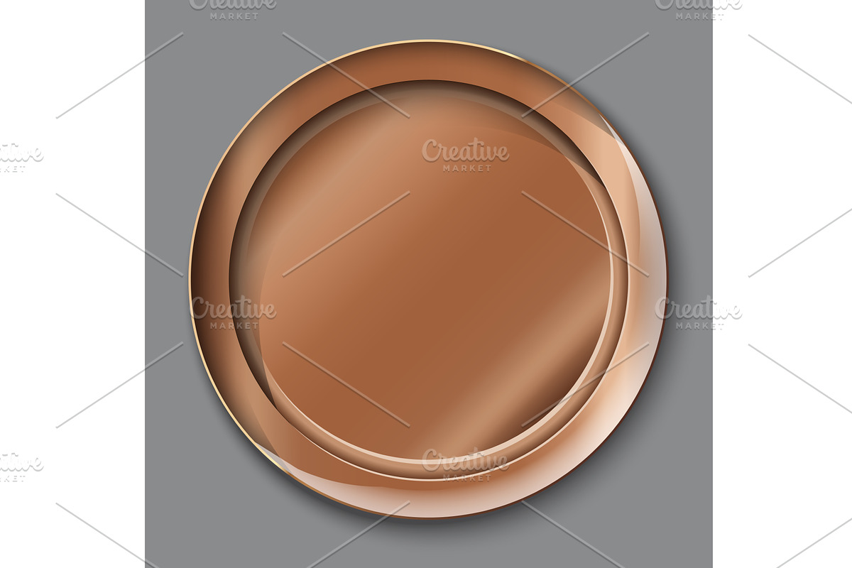 illustration of empty copper plate, a Food Illustration by piter.goskov